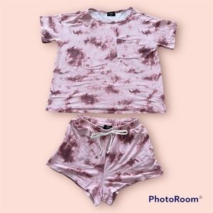 VICI Tie Dye Pink Loungewear Set